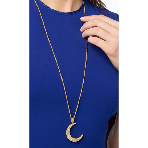 NEW JULIE VOS luna pendant in gold - Picture 4 of 4